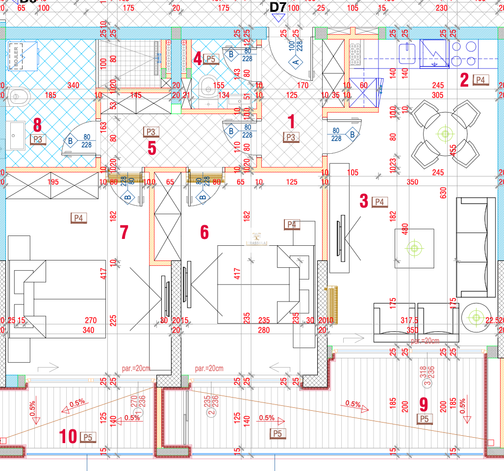 Modern 2-Bedroom Apartment with Sea View
